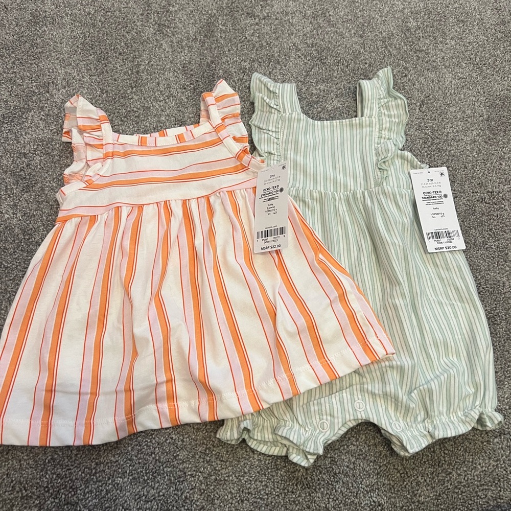 3M caterers striped dress and bubble